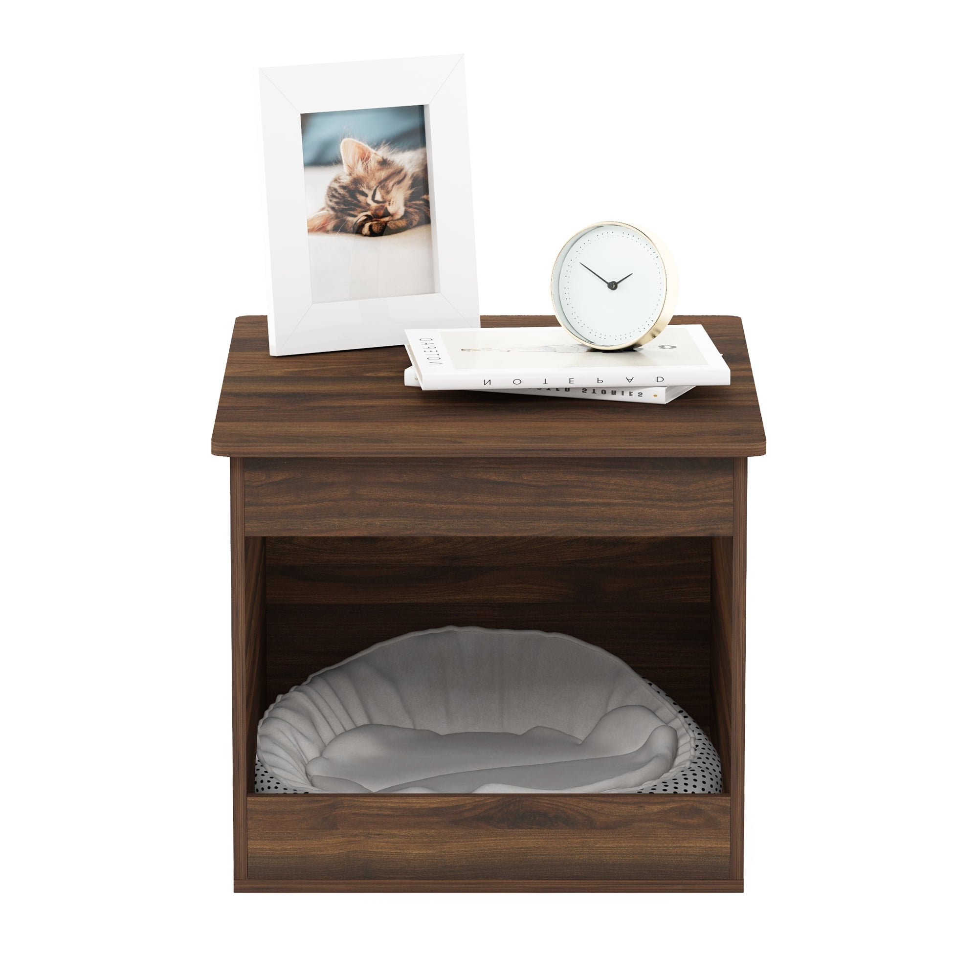 Furinno 20395CWN Peli Top Opening Litter Box Enclosure, Columbia Walnut