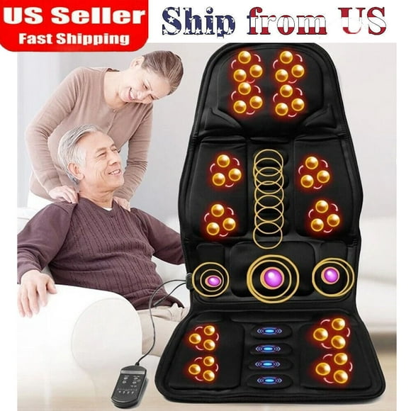 8 Mode Massage Seat Cushion with Heated Neck Massage Chair for Home/Car