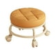 thumbnail image 1 of Taburete bajo con ruedas, asiento bajo con ruedas, moderno, para adultos y niños, de baja altura, de cuero PU para Naranja, 1 of 9