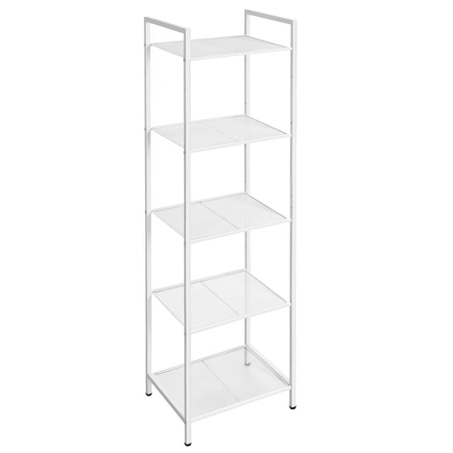 Storage Rack SONGMICS Estante de baño extensible de 5 niveles, blanco