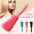 thumbnail image 2 of peine de pelo pulpo peine desenredante cepillo para cabello rizado multifuncional mujeres peine para pelo grueso grueso, 2 of 4