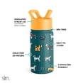 thumbnail image 3 of Botella de agua Simple Modern Summit Kids con tapa de pajita aislante, 3 of 5