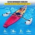 VEVOR 2 pcs Kayak Outrigger Stabilizer, PVC Inflatable Float with Arms