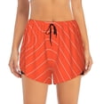 thumbnail image 4 of Lsque Salmon Fish Meat Printed Women's Running Shorts with Liner Pockets,Elastic Quick Dry Workout Athletic Gym Yoga Shorts,Womens High Waist Shorts-XX-Large, 4 of 9