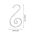 thumbnail image 2 of Christmas Hooks, S Hook Decorations, 20pcs Durable Heavy Duty Metal Hooks for Hanging Ornaments Stockings and Garlands Versatile Multi-Purpose Easy Install Home Decor, 2 of 6