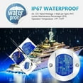 thumbnail image 6 of EROCK 4X Round Marine Boat LED Stern Lights Blue Cabin Deck Courtesy Light Waterproof, 6 of 10