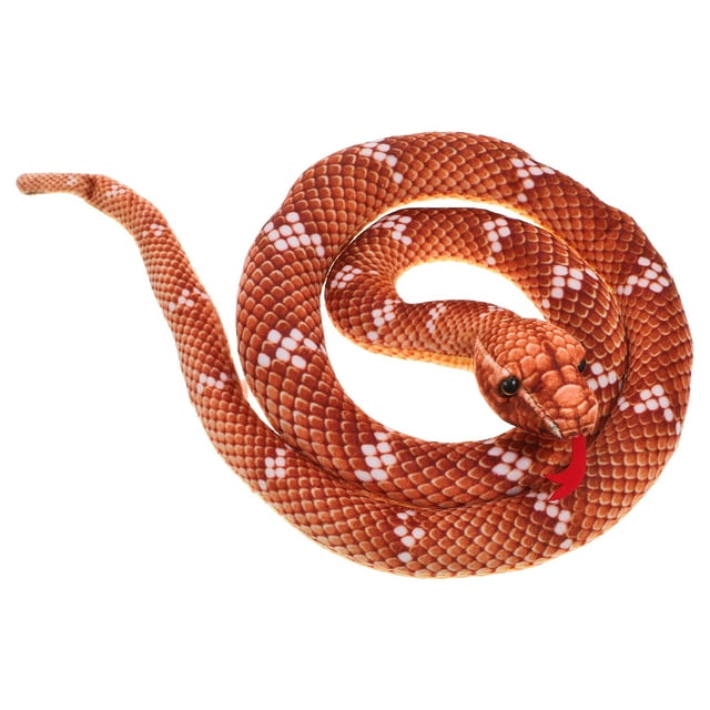 GAXIRE Large Fake Snake Stuffed Snake Plush Toy Soft PP Cotton 1Pcs for Teaching Stage Performance