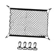 thumbnail image 2 of DYNWAVECA Generic Car Rear Cargo Net Cargo Storage Net Fixed Function Wear Resistant Practical Trunk Storage Net for Trip Outdoor 70cmx70cm, 2 of 9