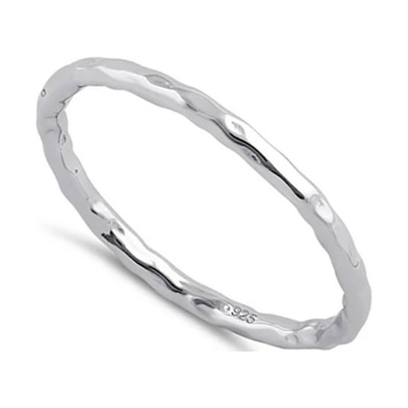 Mooneye Stackable Band 925 Sterling Silver Platinum Plated Women Valentines Day Gifts Ring Jewelry