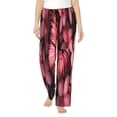 thumbnail image 1 of Balery pink butterfly Pantalones de pijama para mujer, pijamas ultraligeros, pantalones de estar por casa-3X-Large, 1 of 6