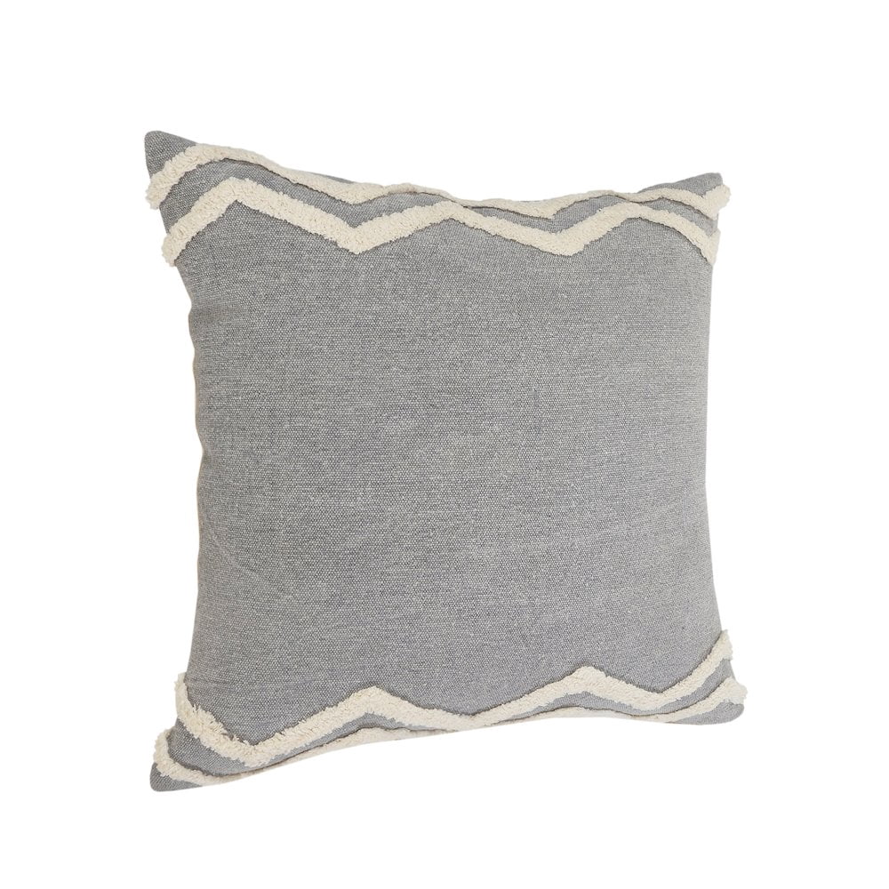Harlow Hill Sindy 20"x 20" Charcoal Chevron Cotton Adult Decorative Throw Pillow