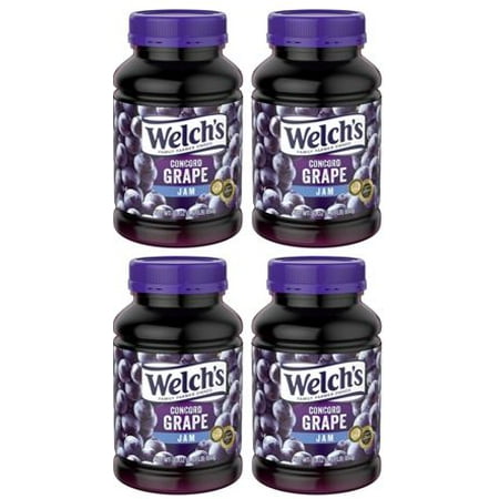 Jam Tray - (4 Pack) Welch's Concord Grape Jam, 30 oz