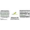 thumbnail image 2 of Herb-Science Liquid Vitamin K1 Drops, 1 Fluid Ounce, Supports the Blood, Bones, Intestines, Liver, Skin. Alcohol Free, 2 of 2