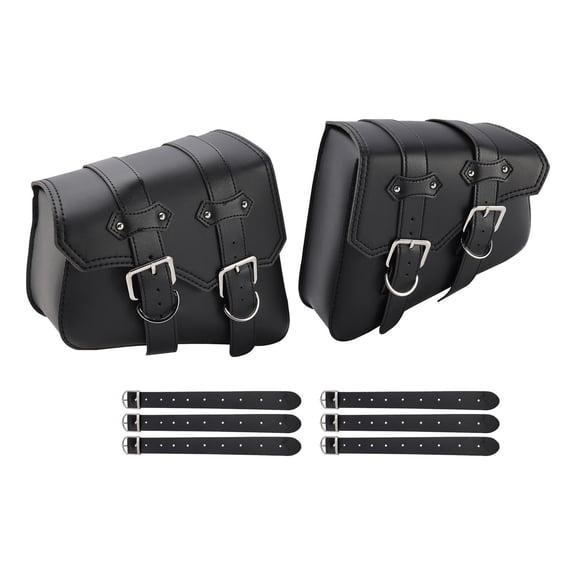 Black 21 Litre Motorcycle Saddlebag