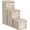 Beige, variant on 6 Pack Foldable Storage Bins for Clothes Clothes Storage Bins with Metal Frame Stackable Storage Box with Lid (Beige, 16.5x12.2x12.2 inch (40L))