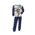 thumbnail image 1 of Family Matching Christmas Pajamas Sets Long Sleeve Elk Print Tops + Snowflake Print Pants, 1 of 9