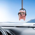 thumbnail image 3 of 2 pieces Cute Swing Car Pendant Auto Rearview Mirror Pendants Car Hanging Interior Rearview Decoration Art Decor Supplies Sculpture Birthday, 3 of 9
