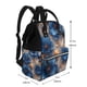 thumbnail image 2 of Easygdp Elegant Blue Gold Blooms para Bolsa de Bebé de Gran Capacidad con Múltiples Bolsillos, Bolsa de Pañales para Padres, Bolsa de Viaje Organizada y Elegante, 2 of 6