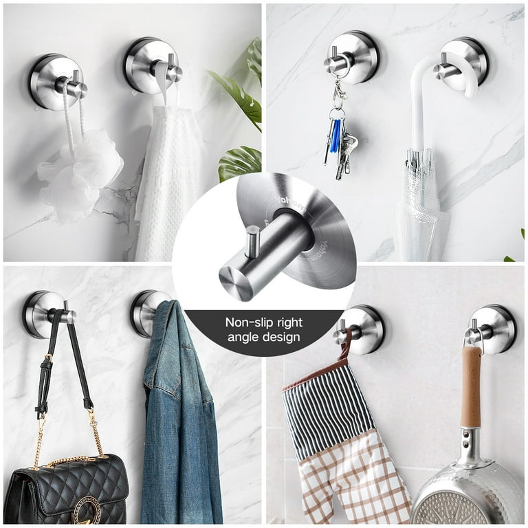 Suction Cup Hook Bathroom Towel Holder Powerful Suction Cup Kitchen Towel  Holder Suction Cup Wall Shower Hook For Crown Bathrobe Loofah Coat Without  D