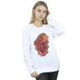 thumbnail image 2 of Harry Potter Womens Gryffindor Sketch Crest Sweatshirt, 2 of 3