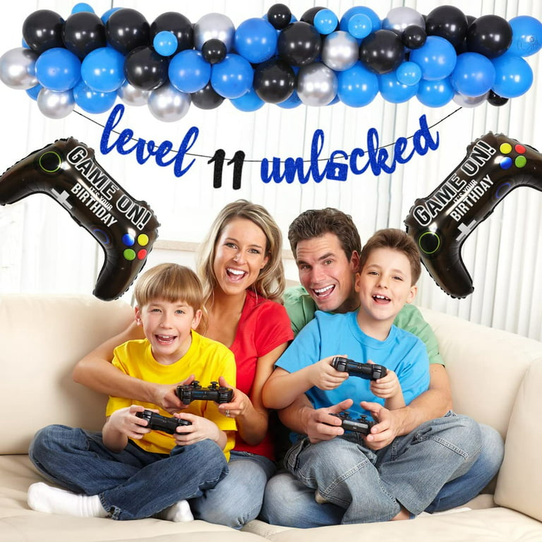  Level 8th Unlocked Cake Topper - Level 8th game Sign Theme  Party Decorations 8th Birthday Level Up Cake Decorations for Video Game  Themed Kids Boy Girl Party Supplies : Grocery 