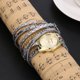 thumbnail image 5 of Reloj de cuarzo para mujer, pulsera trenzada enrollada, reloj de pulsera, regalo (plata)-188392.02 Tmvgtek Para estrenar, 5 of 6