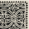 thumbnail image 4 of SAFAVIEH Cambridge Leslie Geometric Wool Runner Rug, Black/Ivory, 2'6" x 8', 4 of 9