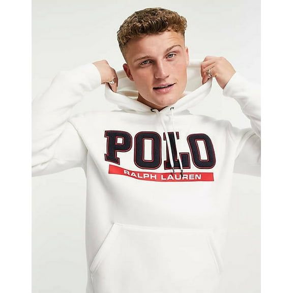 Polo Ralph Lauren Front Logo Printed Drawstring Hoodie Size M