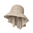 thumbnail image 2 of Ycandiee Sun Hat for Women, Sun Protection Wide Brim Foldable Summer Beach Bucket Cap, Fishing Hat with Neck Flap Outdoor, 2 of 7