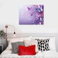 thumbnail image 4 of COMIO LyeArtork Abstract Heart Canvas wall art - Colorful Flying Butterfly Picture Poster Prints on Canvas Modern Love Heart Painting for Girl Bedroom Living Room Decor Framed, 4 of 4