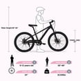 thumbnail image 5 of Bicicleta de montaña, 24 pulgadas MTB para niños y niñas Edad 9-12 años, múltiples colores, 5 of 5