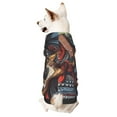 thumbnail image 5 of Uemuo Samurai Frog Guitar for Winter Dog Hoodie Sweatshirts with Pockets Warm Dog Clothes for Small Dogs Chihuahua-Small, 5 of 8