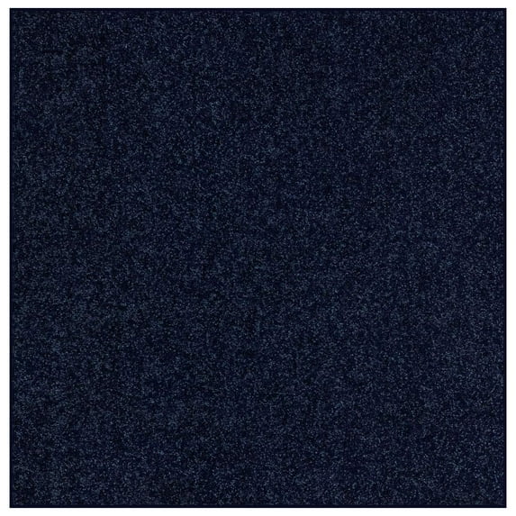 Ambiant Saturn Collection Pet Friendly Area Rugs Navy - 24" x 24" Square (Set Of 12)