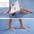 thumbnail image 3 of YJ.GWL Fluffy Soft Carpet Area Rugs Shag Rug for Living Room Bedroom Floor Mat, 3'x5',Sky Blue, 3 of 6