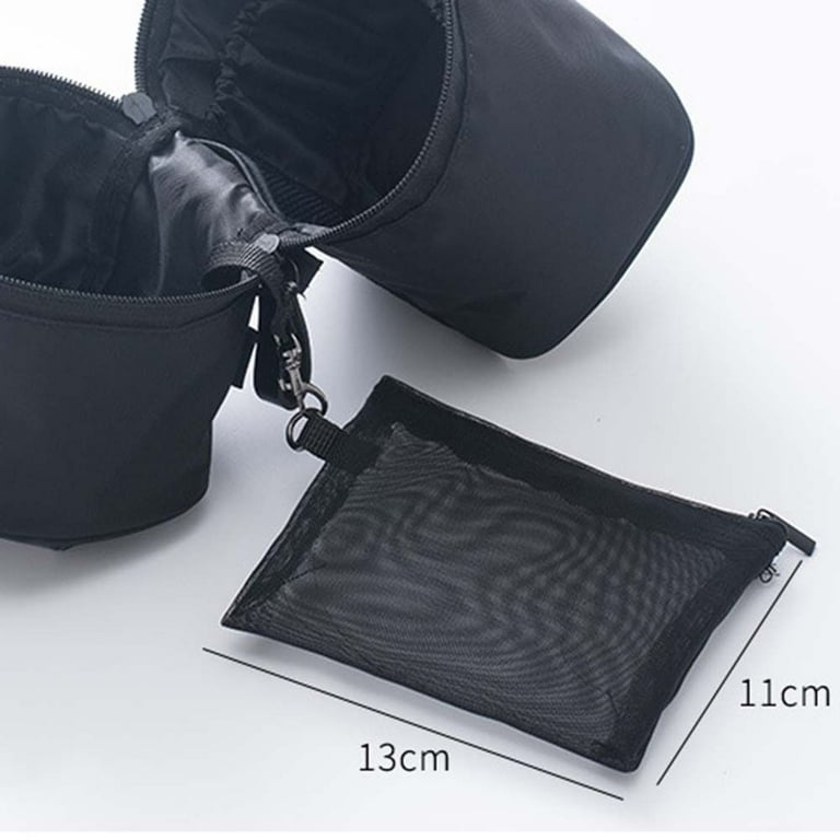 cylinder toiletry travel bag pouch MUMI Set of 3 - Clear TSA Approved, Gray Ever used an ugly plastic bag to avoid it from happening again Portable Multifunctional Travel for Toiletry