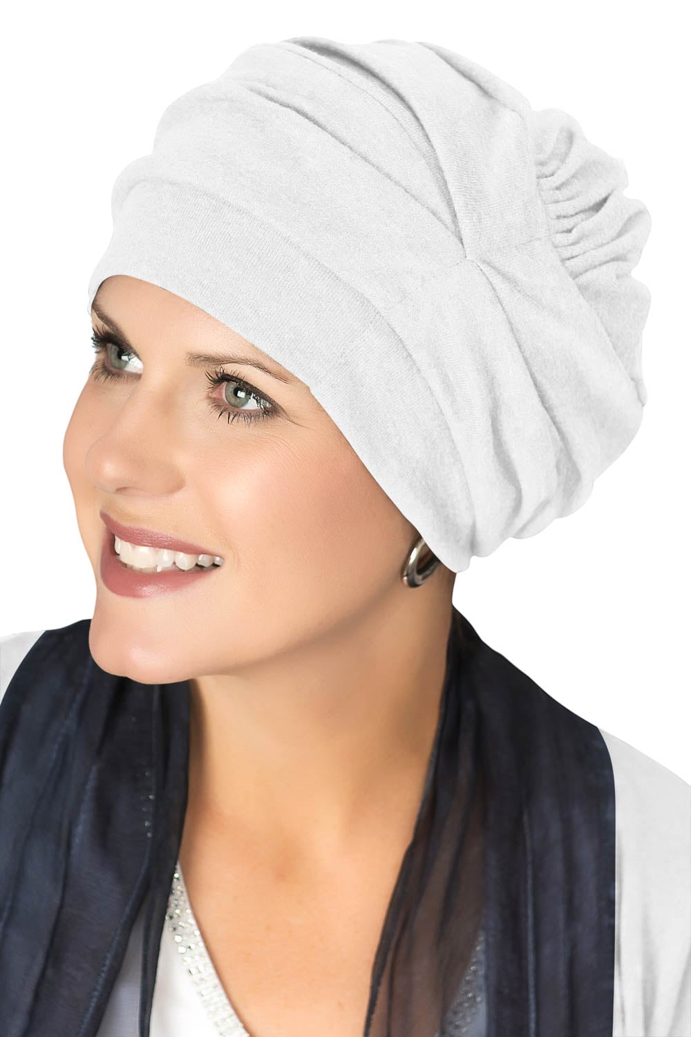 Chemotherapy Headwear Cancer Turban Peach Sleep Cap Alopecia Hair Loss Hat Night Cap Light Weight Chemo Hat Beret Beanie