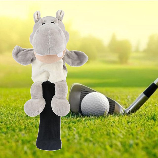Cubierta para la cabeza de palo de golf perfecl felpa gris para conductor