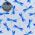 thumbnail image 5 of Shower Curtain, Dragonfly Print Blue Waterproof Fabric Plastic Shower Curtain, Drying Fast Bathroom Curtain with 9 Buttonholes, Ruffle Shower Curtain 60x72in, 5 of 8