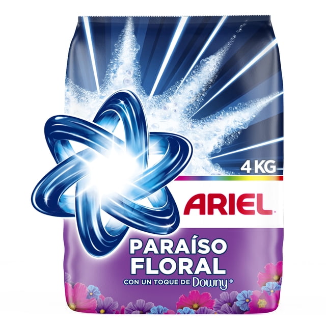 Detergente en Polvo Ariel Paraíso Floral 4kg Explosión de Aroma en tu Ropa