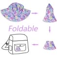 thumbnail image 4 of GHSDFBB Baby Sun Hat Toddler UPF 50+ Summer Sun Protection Wide Brim Bucket Beach Hat, 4 of 7