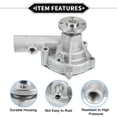 thumbnail image 4 of Unique Bargains Water Pump for Mitsubishi Forklift S4Q S4Q2 Engine with Gasket Kit, 4 of 6