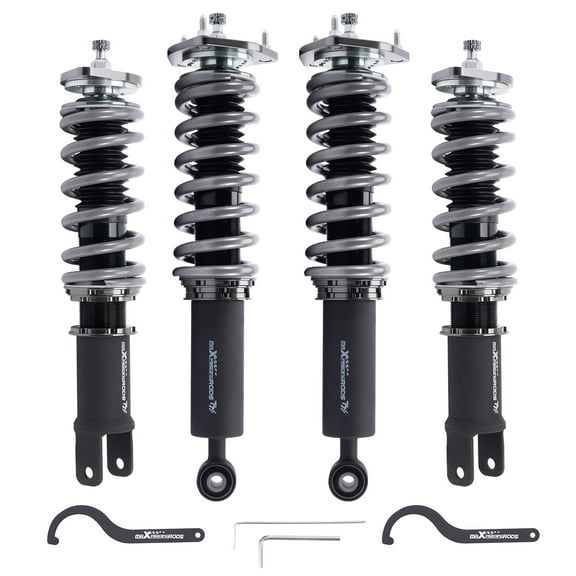 maXpeedingrods Coilover for Nissan 370Z Z34 2009-2020, for INFINITI G37 2009-2015, 24 Levels Damper Adjustable Coilovers Suspension Kit, Height Adjustable Lowering Kit, T7 Upgrade Racing Coilovers