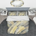 thumbnail image 3 of Designart 'Geometric Beige Glacier' Geometric Bedding Set - Duvet Cover & Shams, 3 of 4