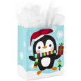 thumbnail image 1 of FFIY Small Holiday Gift Bag with Tissue Paper (Penguin), Small - 5XGB2823 Penguin, 1 of 6