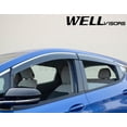 thumbnail image 3 of Wellvisors Side Window Visors Wind Deflectors Rain Guard With Chrome Trim for 2017 2018 2019 2020 2021 2022 2023 2024 Chevrolet Bolt 3-847CH027, 3 of 12