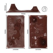 TimMee Volcanic Terrain - 3pc Rust Brown Plastic Playset Accessory USA Made