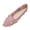 Pink, variant on Miqool Womens Lace Shoes Slip On Closed Toe Soft Sole Breathable Flat Shoes Comfortable Office Work Walking Shoes