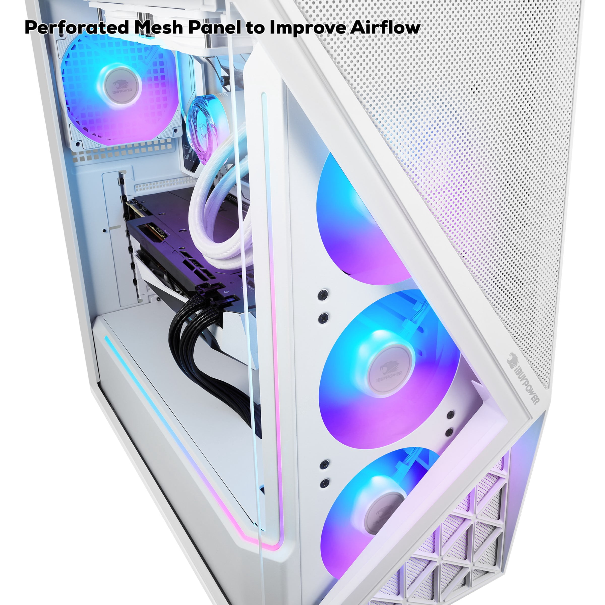 iBUYPOWER Slate Gaming PC Desktop Computer Intel Core Ultra 5 225F CPU, INTEL Arc B570 10GB GPU, 16GB DDR5 5200MHz RAM, 1TB NVMe SSD, Windows 11 Home, Gamer Keyboard and Mouse - SWI5I5701