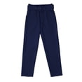 thumbnail image 2 of Lroveb Dress Pants for Women, High Waisted Straight Leg Spring Summer Solid Printed Casual Wide Cotton Linen Explosion Loose Trousers Female Navy, 2 of 9