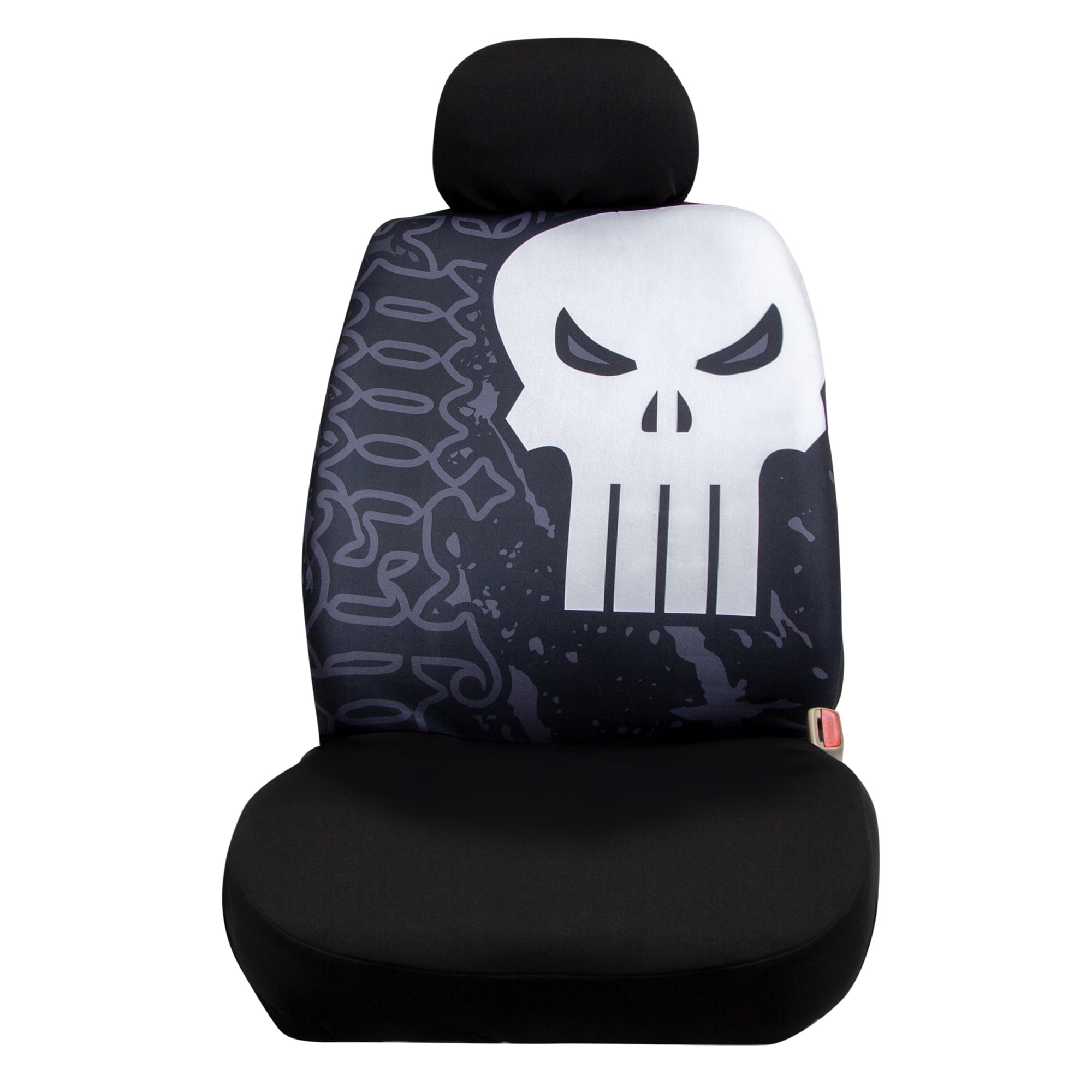Marvel Punisher Low Back Seat Cover with Headrest Cover